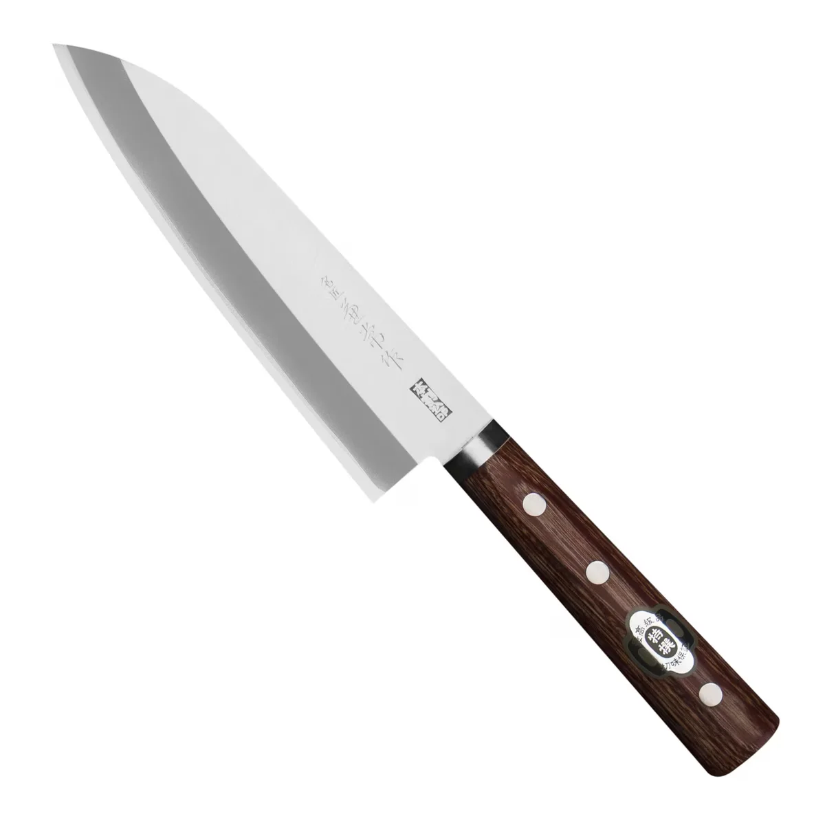 Kanetsune Seki 2000 Shiro-2/SS Nóż Santoku 16,5 cm