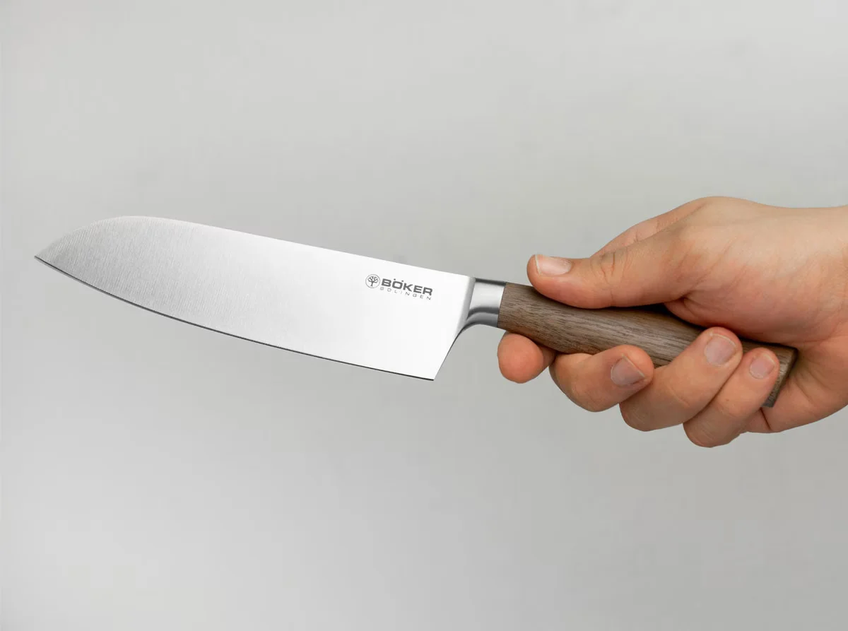 Nóż Santoku Böker Solingen Core Walnut — zdjęcie 4