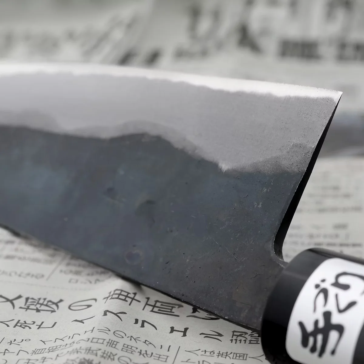 Kanetsune Aogami#2 Kurouchi Nóż Santoku 16,5 cm — zdjęcie 3