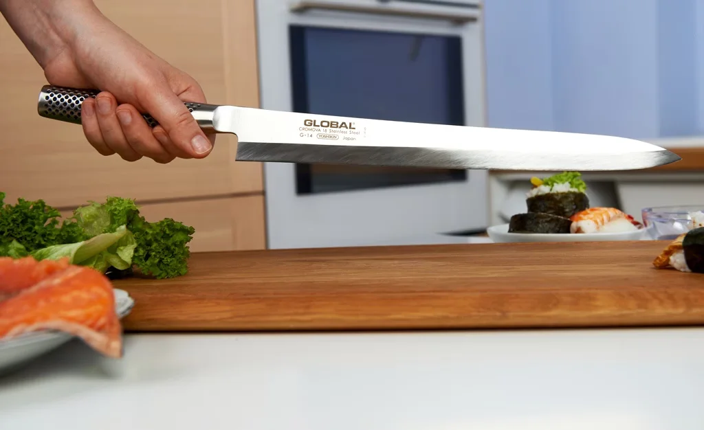 Nóż Yanagi Sashimi 30 cm (praworęczny) Global G-14R — zdjęcie 3