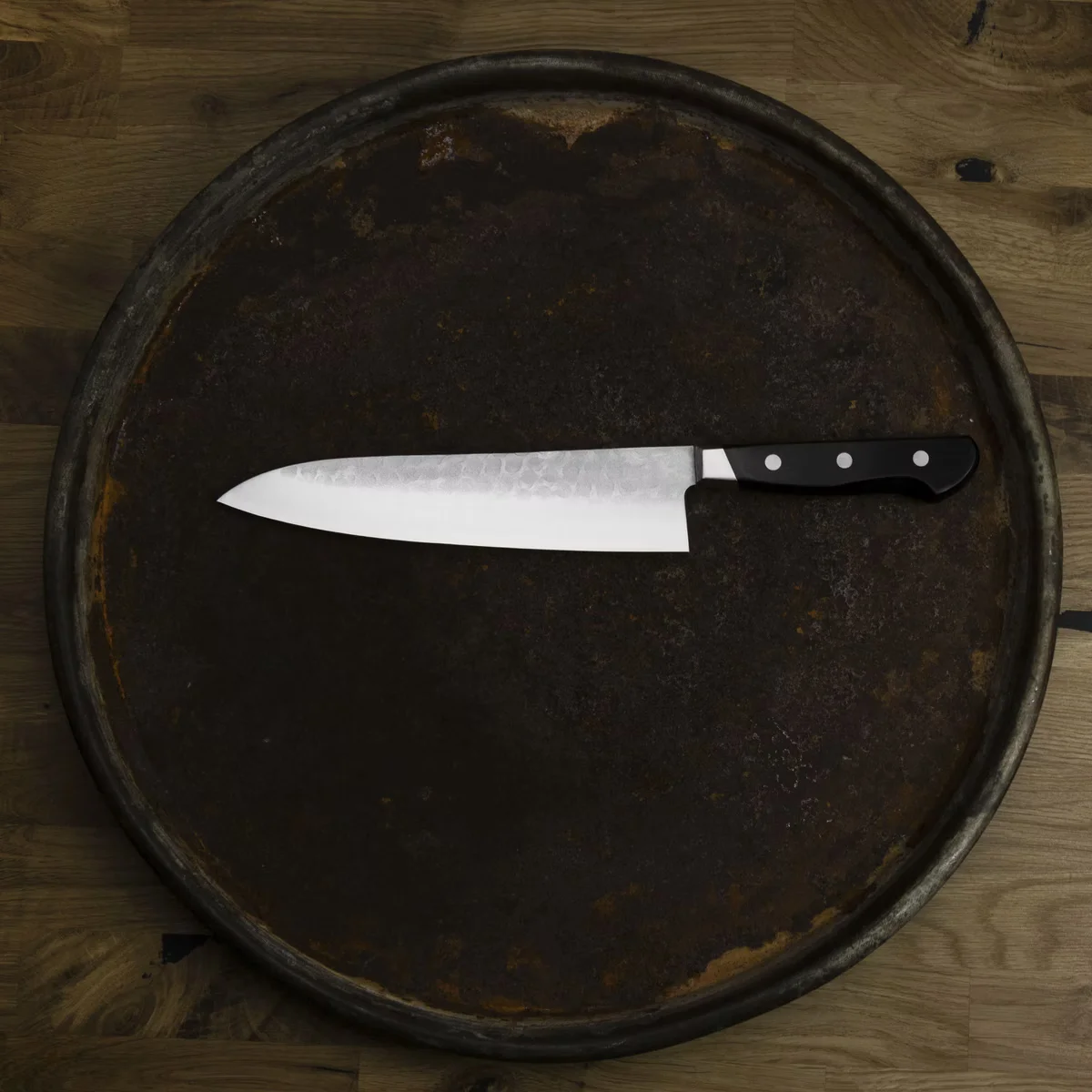 Kanetsune Seki YH-3000 Aogami#2/SS Nóż szefa kuchni 20 cm — zdjęcie 8