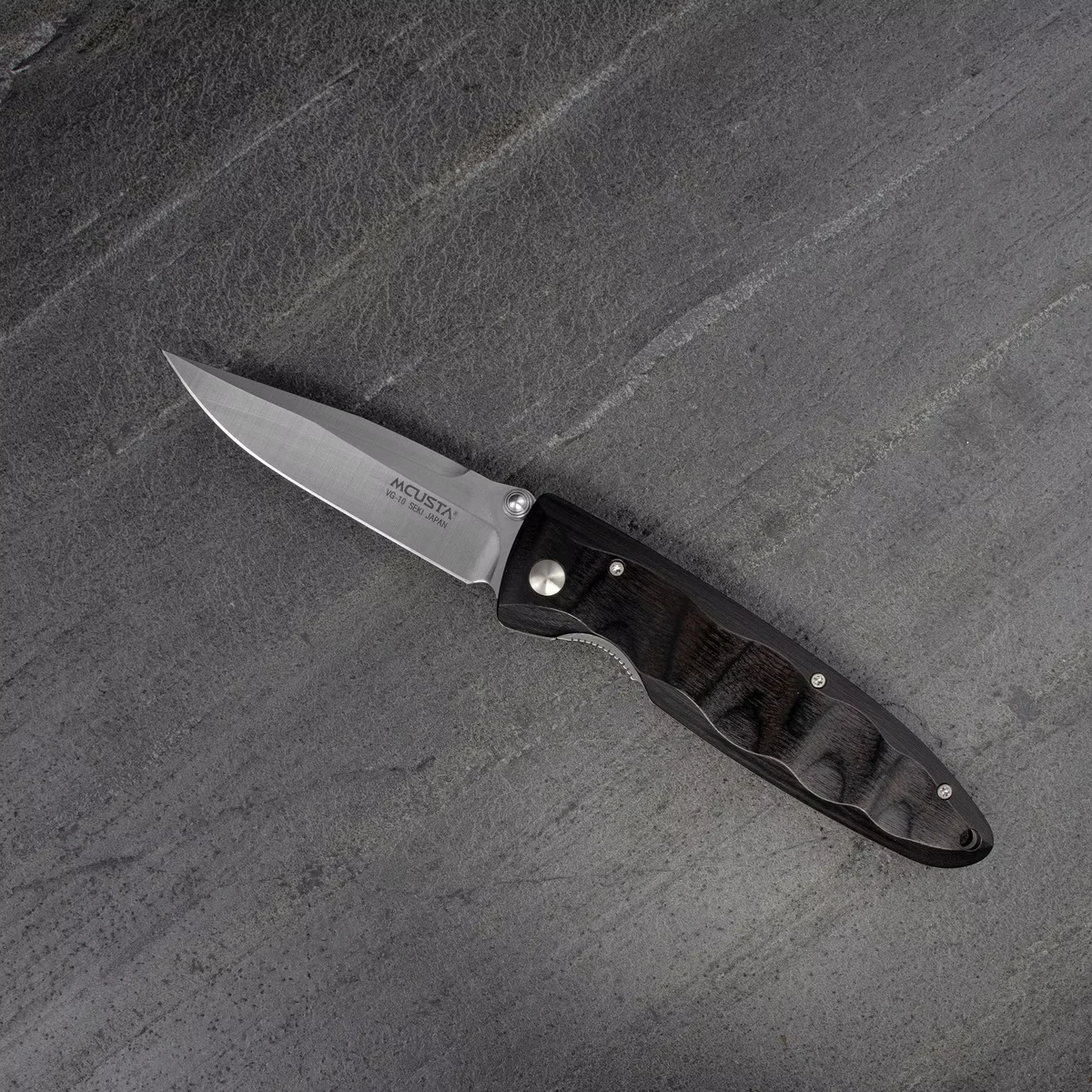 Mcusta Classic Wave Black Pakka VG-10 Nóż Składany 8 cm — zdjęcie 11