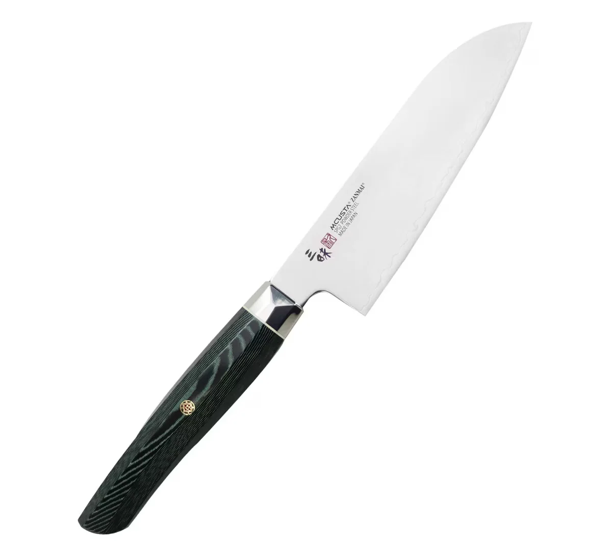 Mcusta Zanmai Green Revolution Nóż Ko-Santoku ze stali SPG2, 15 cm