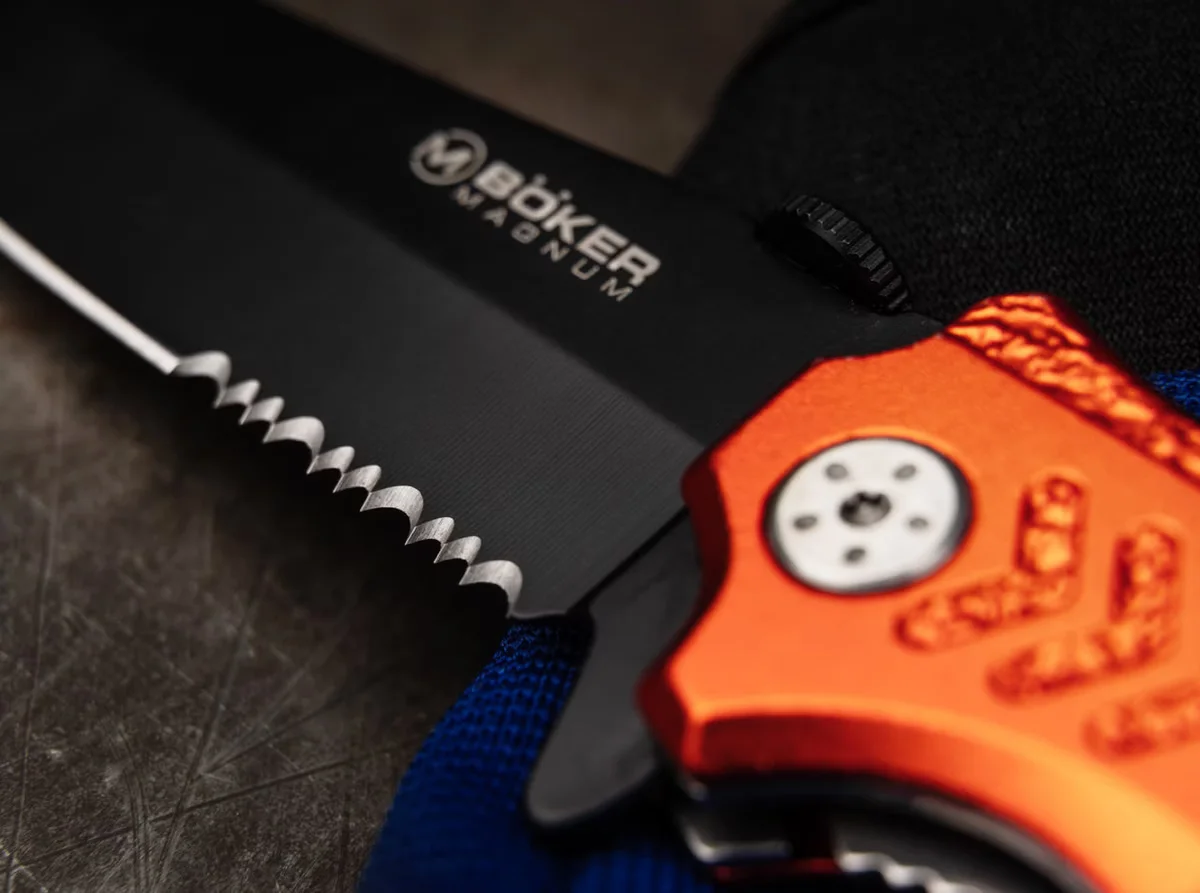 Nóż Boker Magnum EMS Rescue - Ratowniczy Składany — zdjęcie 4