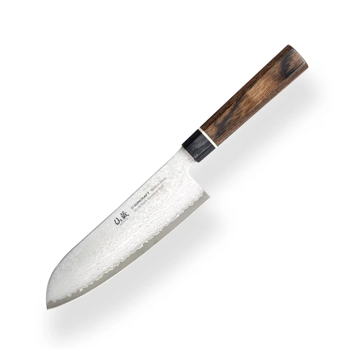 Suncraft SENZO BLACK Nóż Santoku 16.7 cm — zdjęcie 2