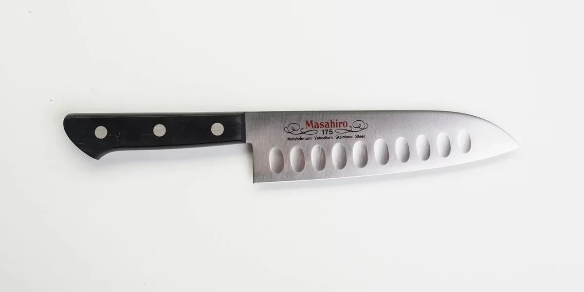 Masahiro BWH Santoku Dimple Nóż Kuchenny 17.5 cm — zdjęcie 2