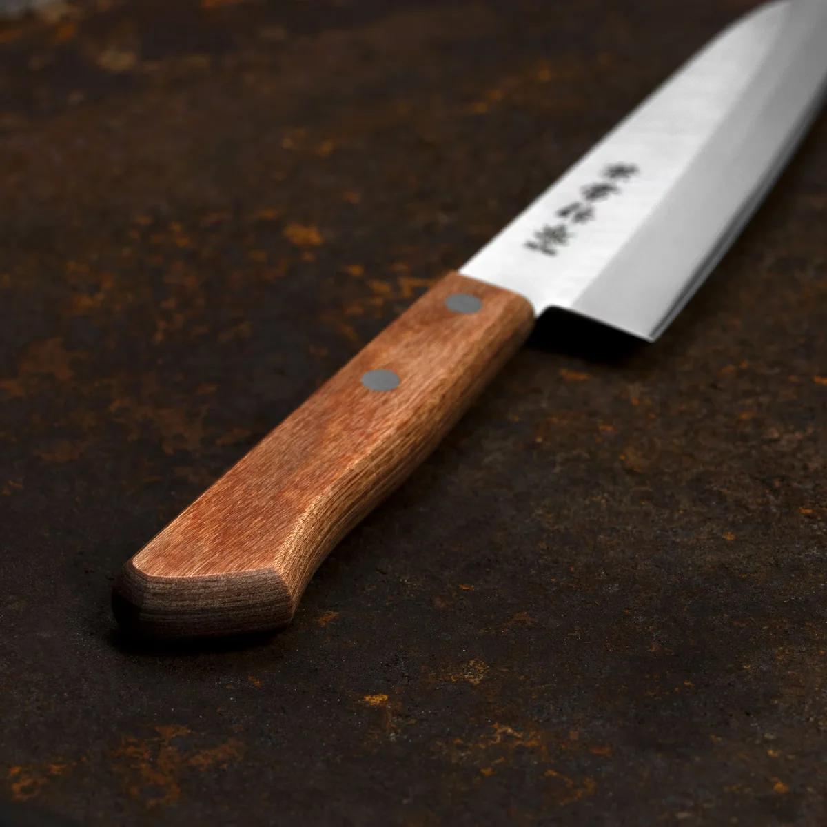 Kanetsune Seki 510 Shiro-2/SS Nóż Szefa Kuchni Gyuto 18 cm — zdjęcie 9