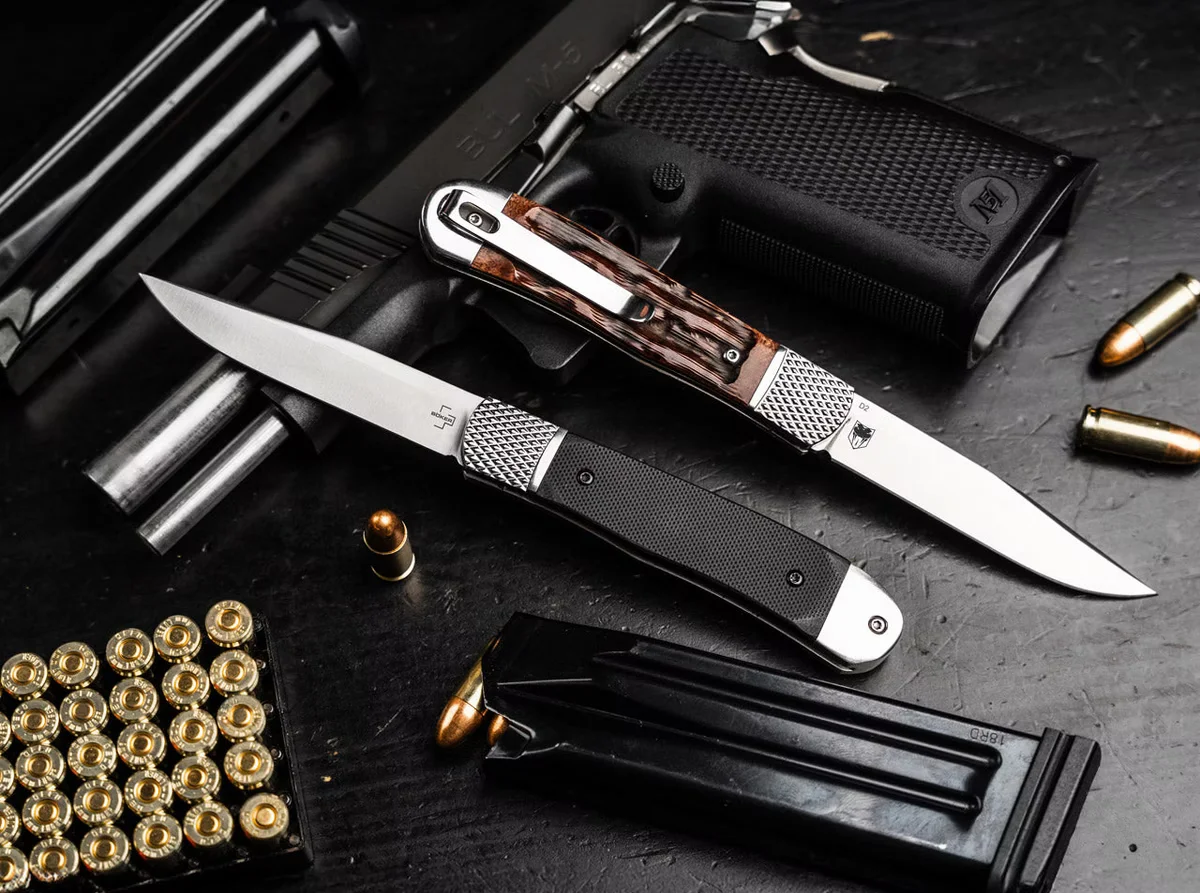 Boker nóż automatyczny hidden release trapper  — zdjęcie 7