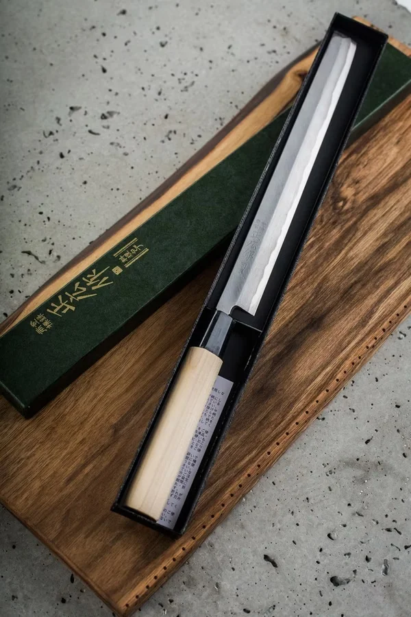 Masahiro Bessen Takohiki 27 cm - Nóż Japoński do Sushi i Sashimi — zdjęcie 4