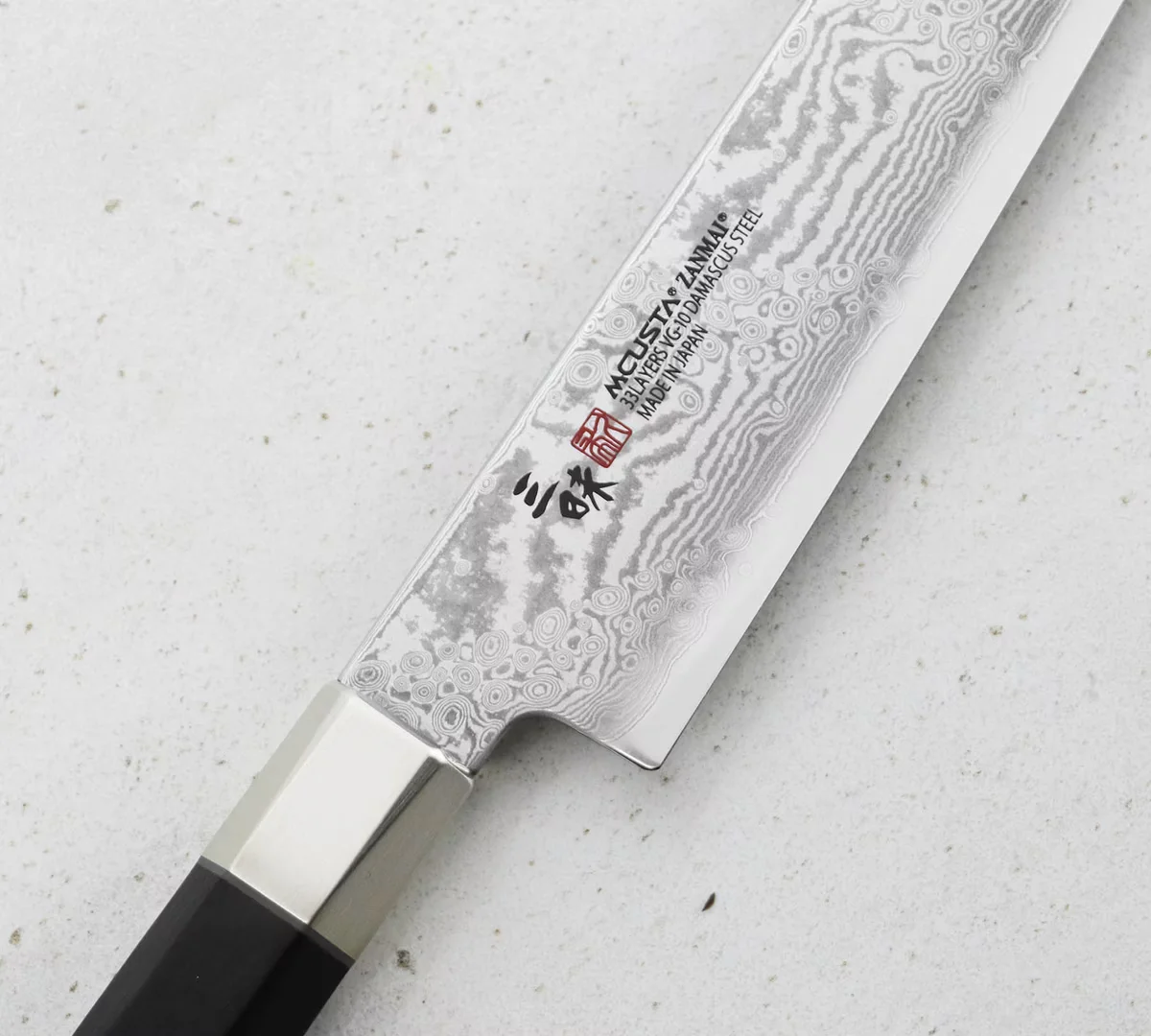 Mcusta Zanmai VG-10 Splash Nóż Sujihiki, 24 cm — zdjęcie 3