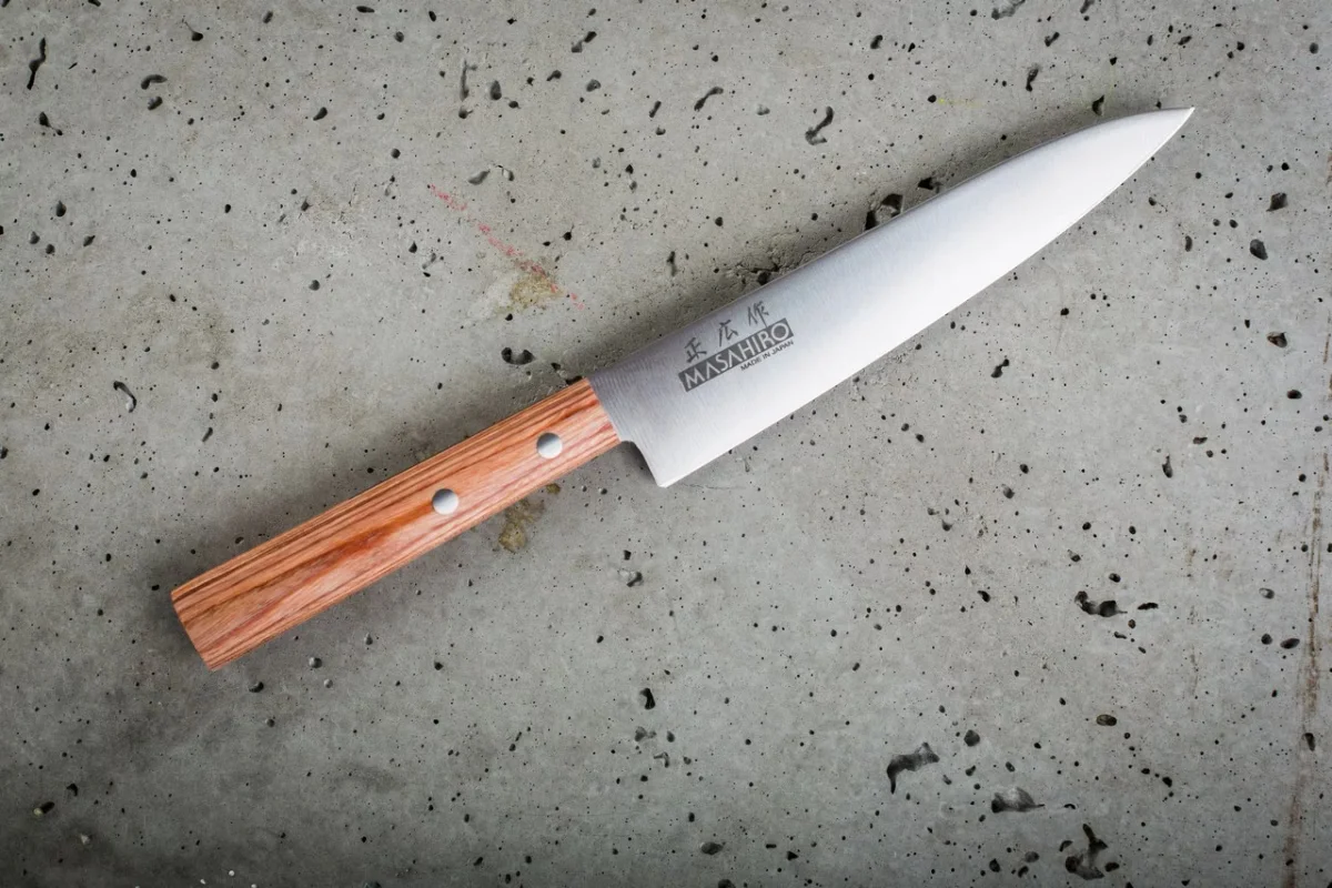 Masahiro Sankei Utility Nóż kuchenny 15 cm, brązowy — zdjęcie 3
