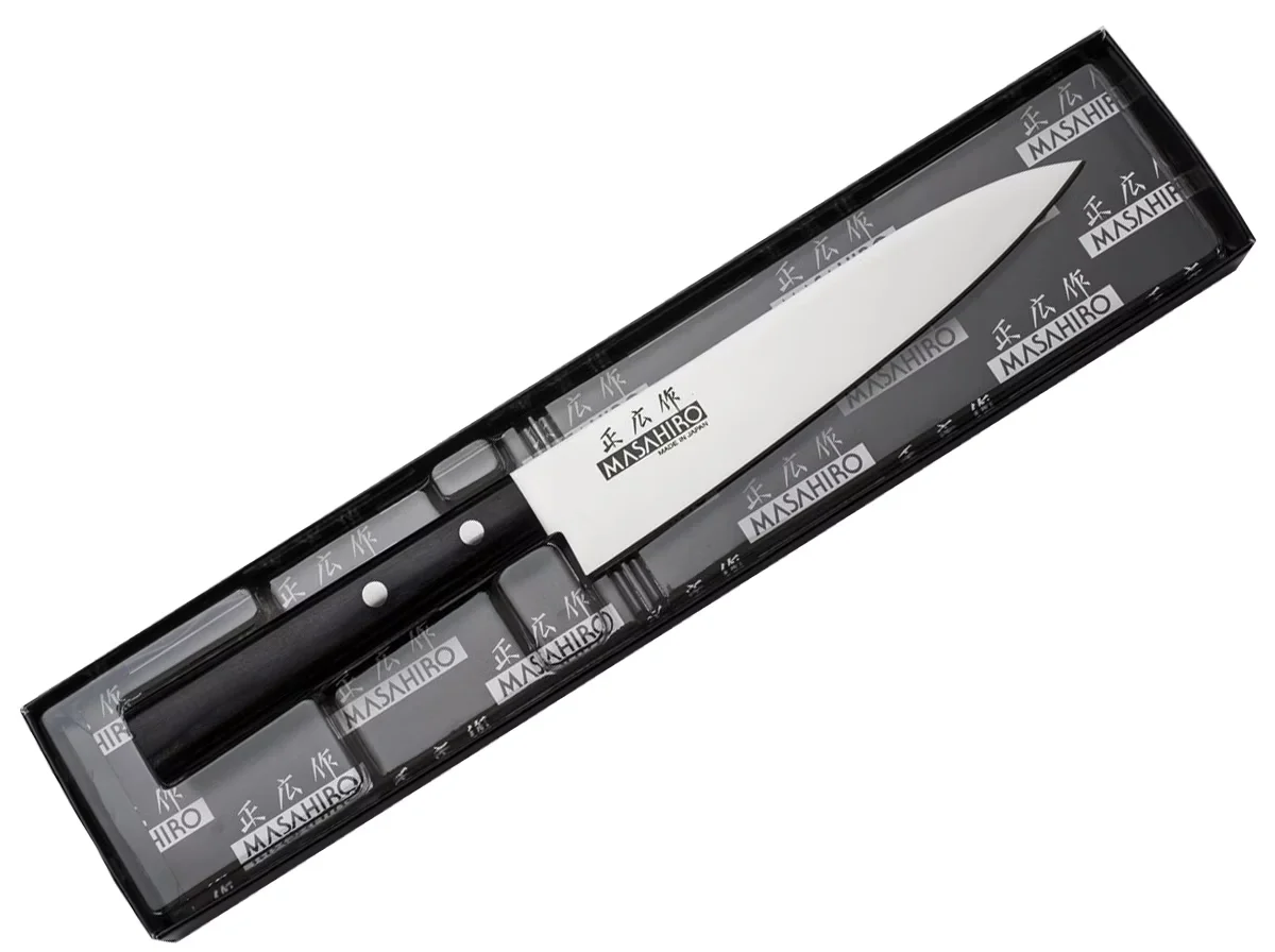 Masahiro Sankei Nóż uniwersalny Utility 15 cm, czarny — zdjęcie 4