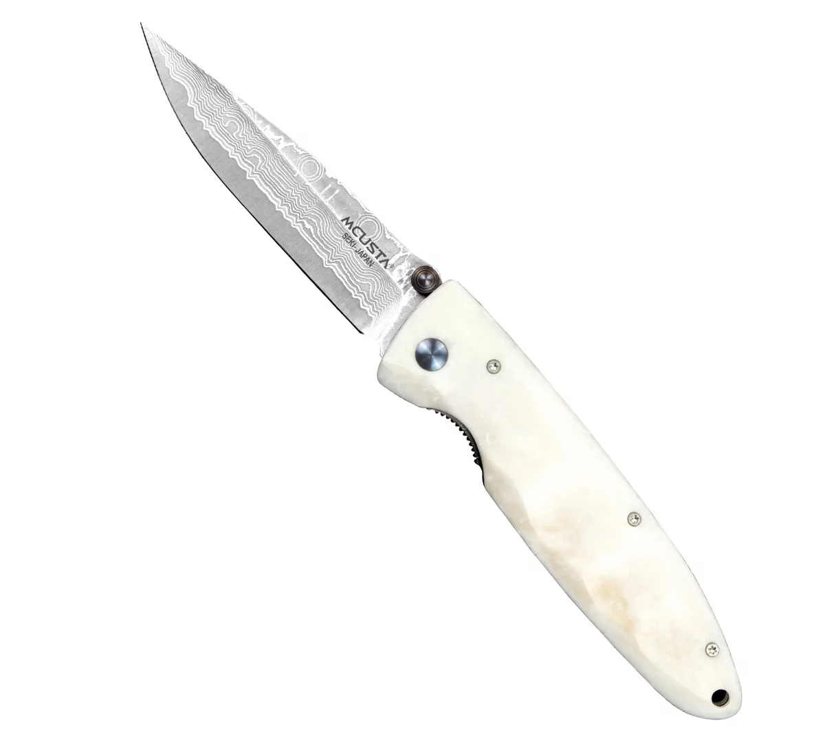 Mcusta Classic Wave Corian Damascus VG-10 – Nóż składany EDC 8,5 cm