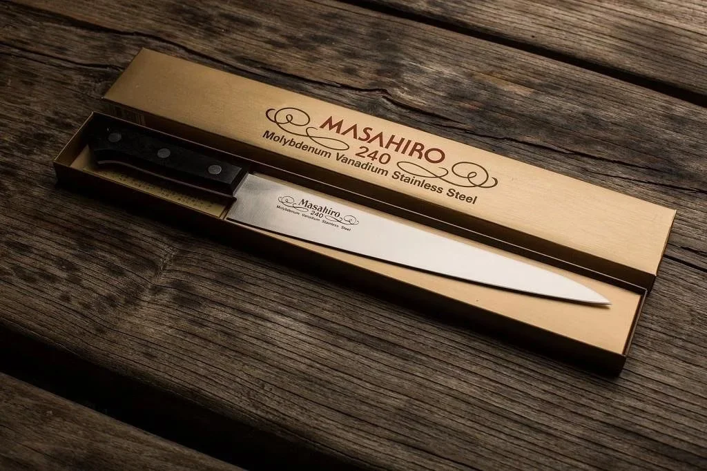 Nóż do plastrowania Masahiro BWH Slicer 27 cm — zdjęcie 4