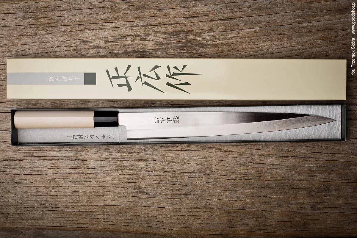 Masahiro MS-8 Yanagiba - Japoński Nóż do Sushi i Sashimi 27 cm — zdjęcie 11