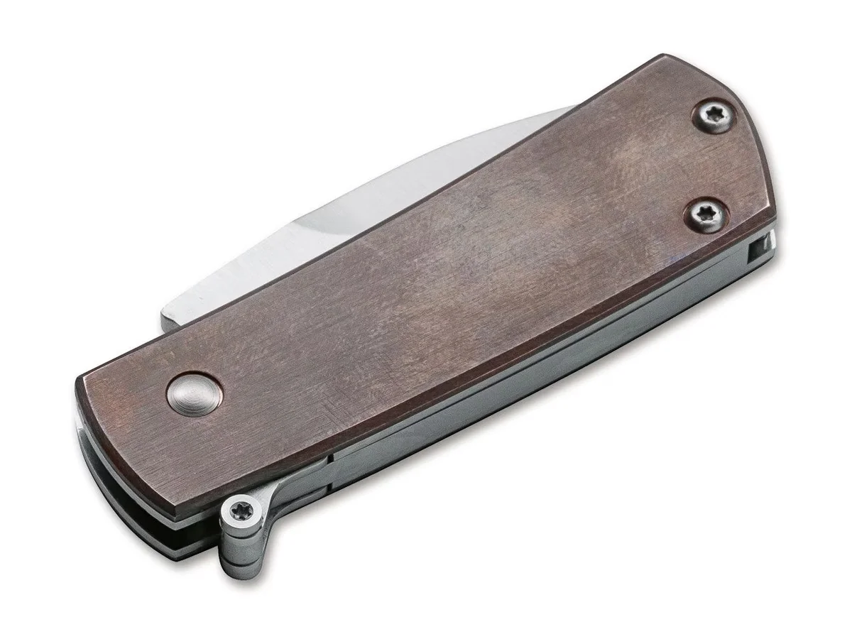 Nóż automatyczny Böker Plus Shamsher Copper D2 12 cm — zdjęcie 2