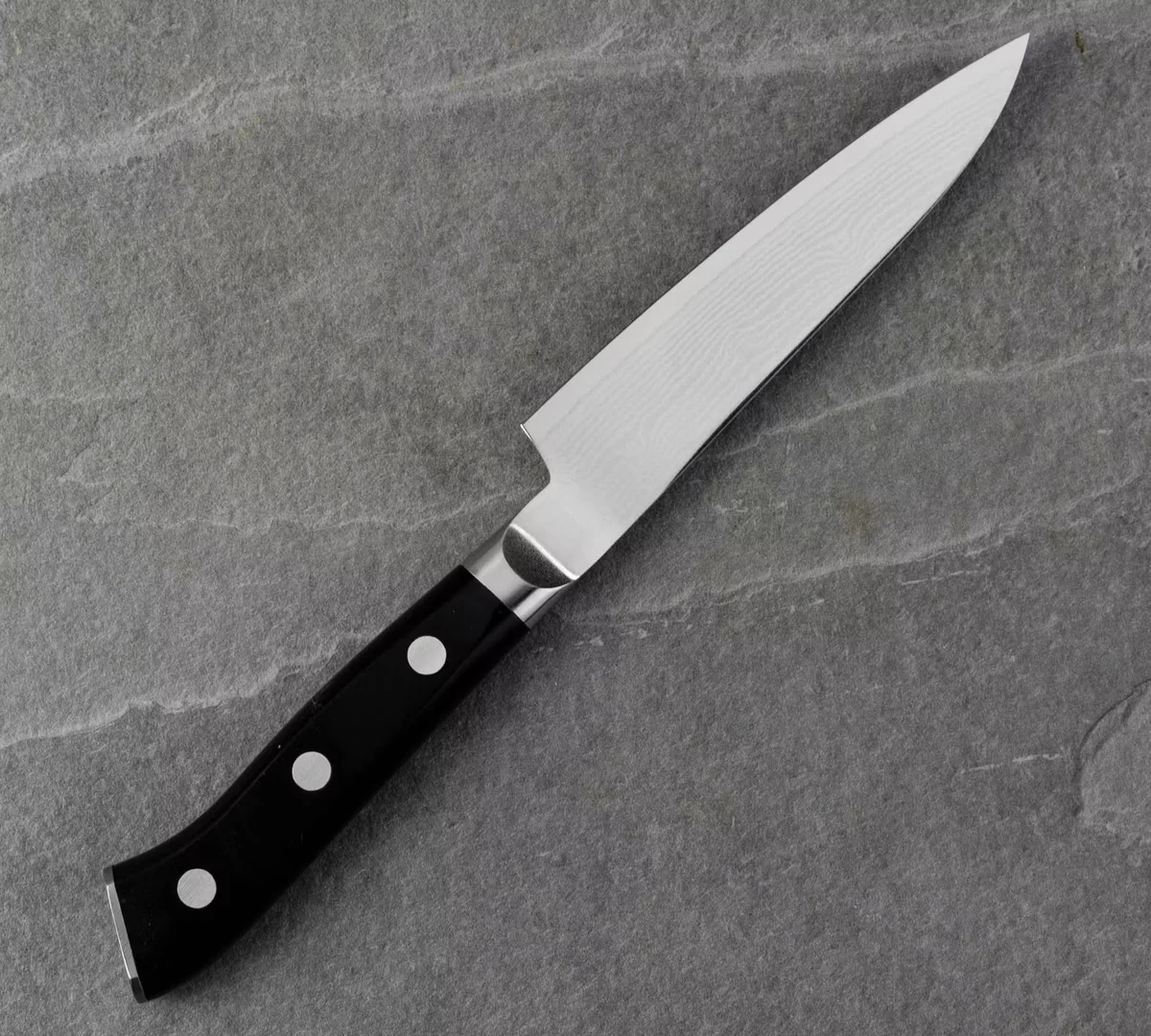 Mcusta Zanmai Classic Damascus VG-10 Pakka Nóż Uniwersalny 11 cm — zdjęcie 7
