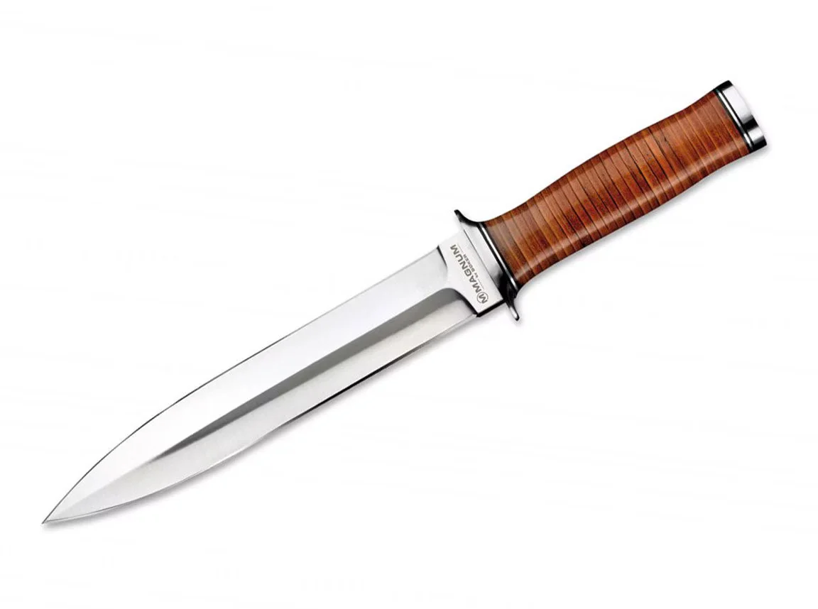 Nóż Boker Magnum Classic Dagger – stal 440A, rękojeść skóra, klinga 21 cm