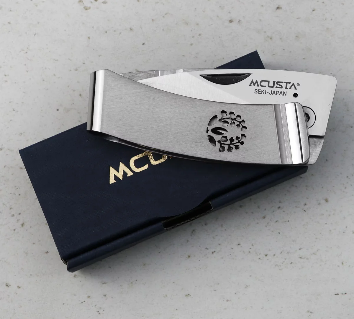 Mcusta Money Klip Fuji Nóż Składany AUS-8 Ostrze 5 cm — zdjęcie 8