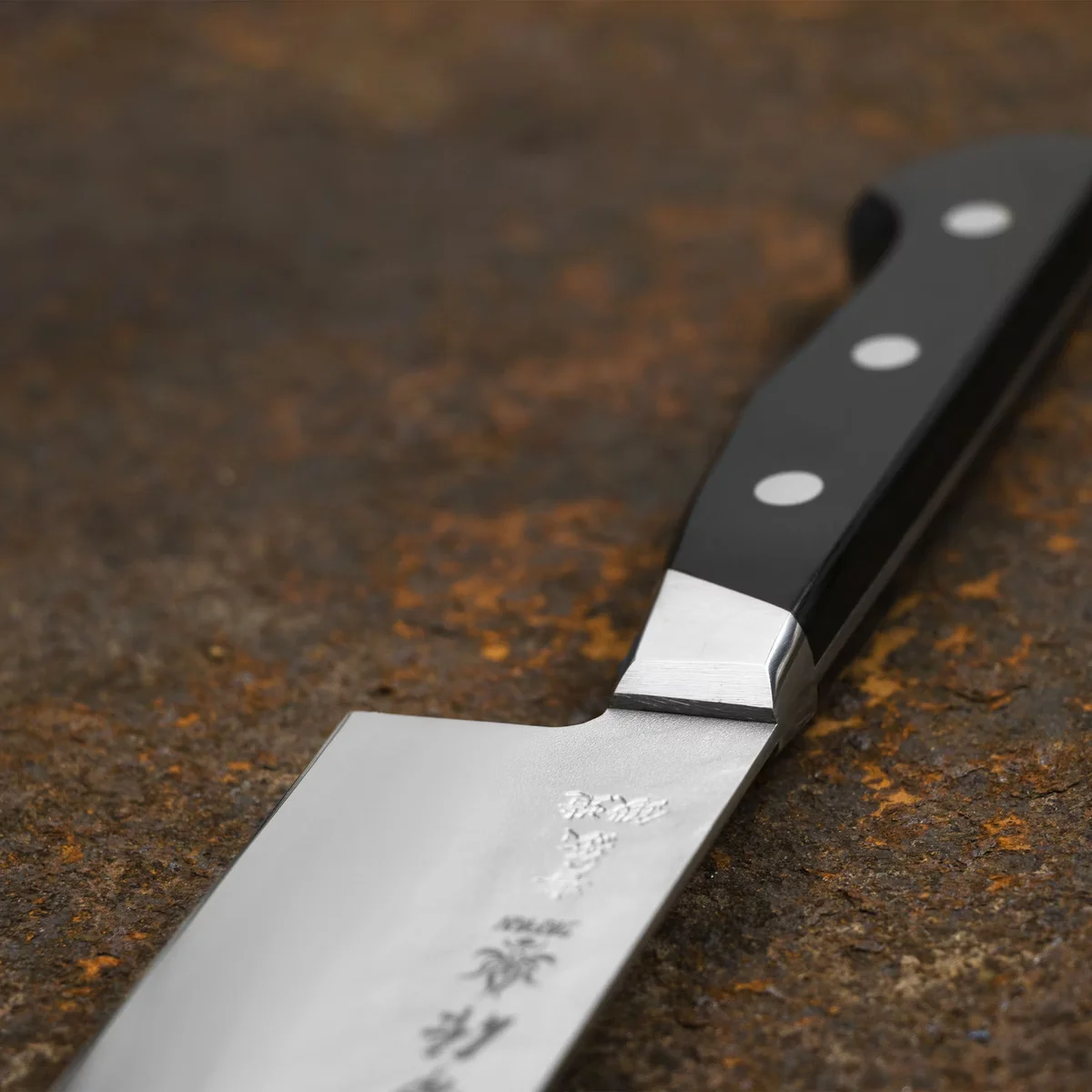 Kanetsune YH-3000 Aogami#2/SS Nóż Nakiri 16,5 cm — zdjęcie 4
