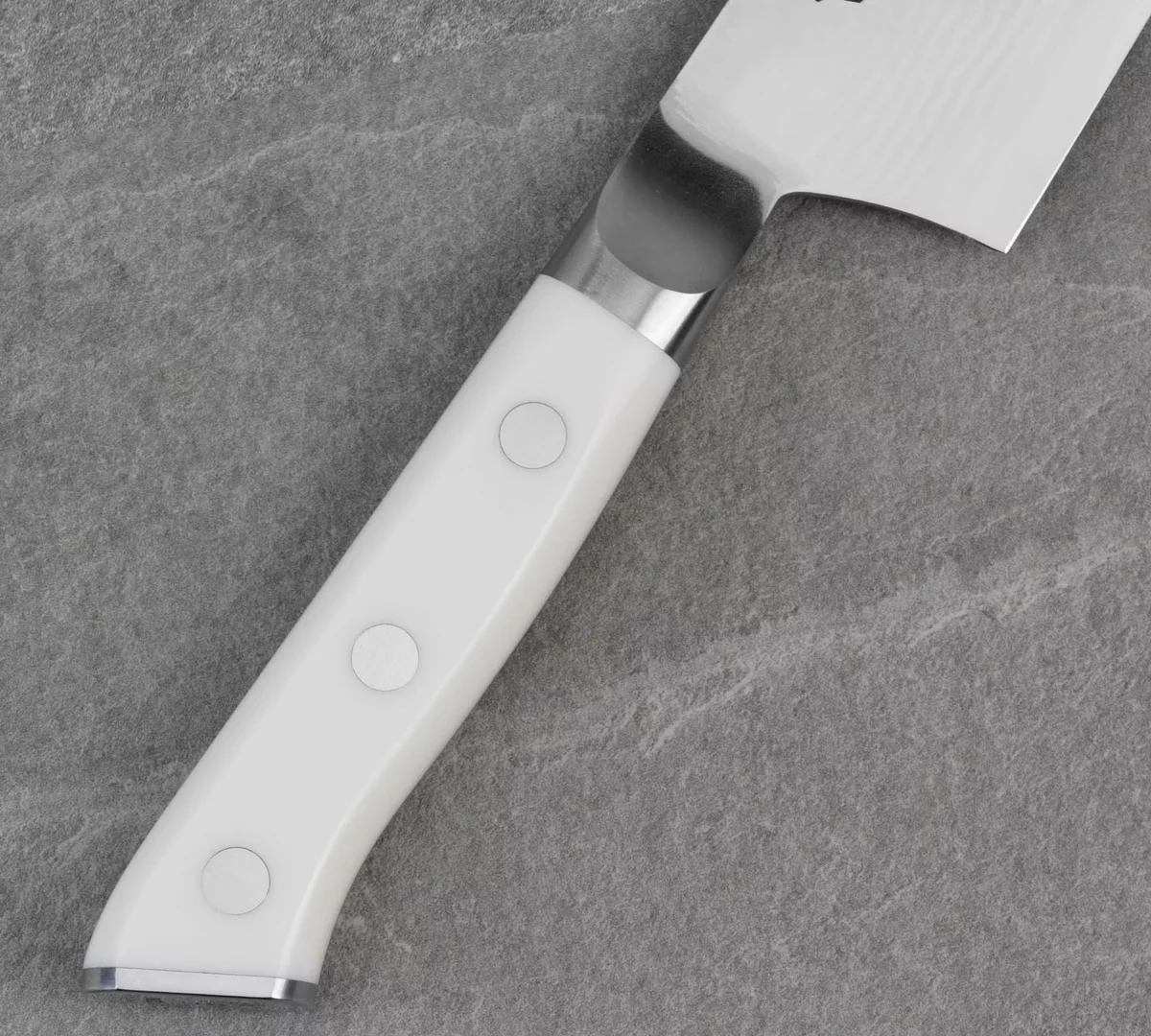 Mcusta Zanmai Classic Damascus VG-10 Corian Nóż Santoku 18 cm — zdjęcie 6
