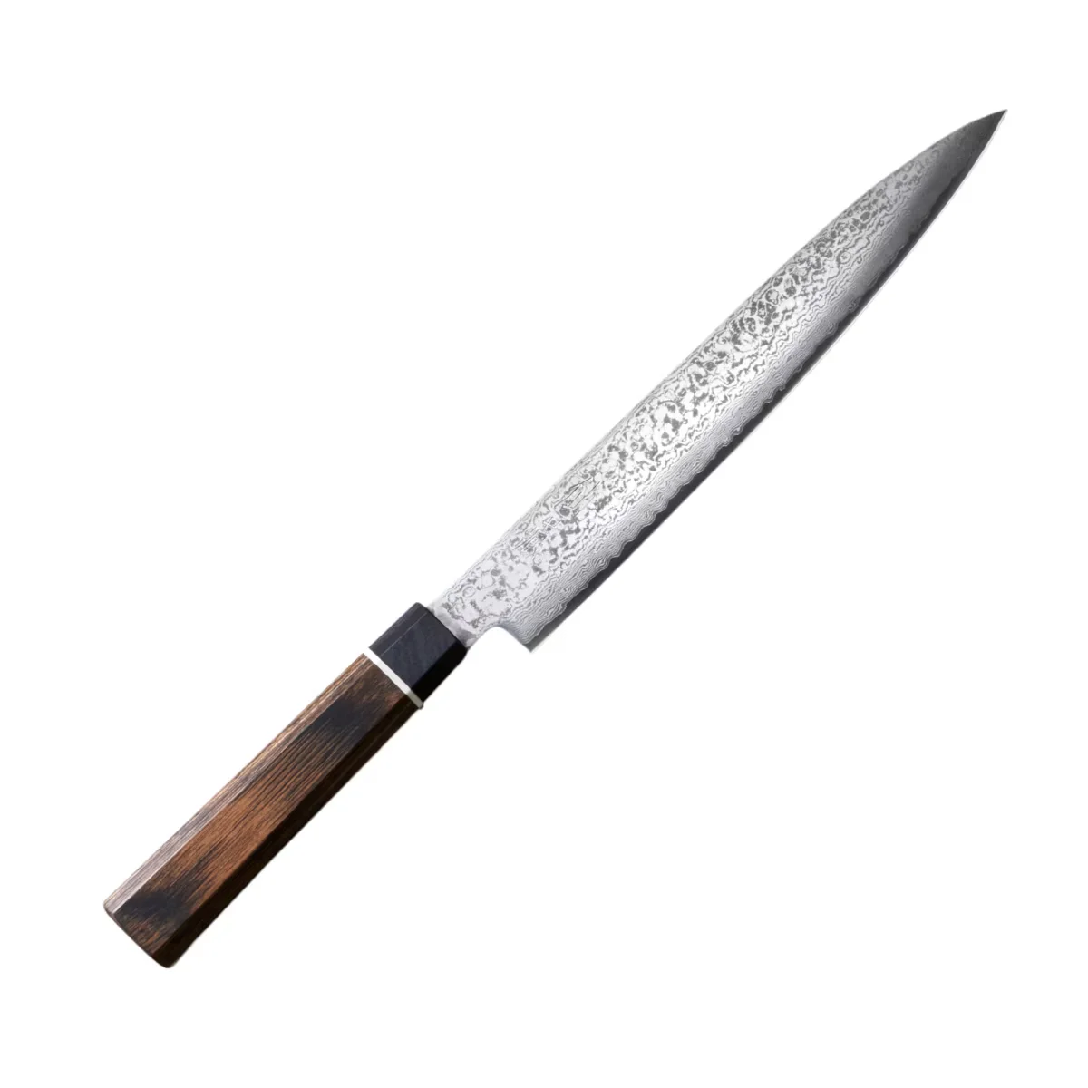 Suncraft Nóż Sashimi SENZO BLACK, ostrze VG-10 / 33-warstwowa stal damasceńska, rękojeść Pakkawood, 21 cm