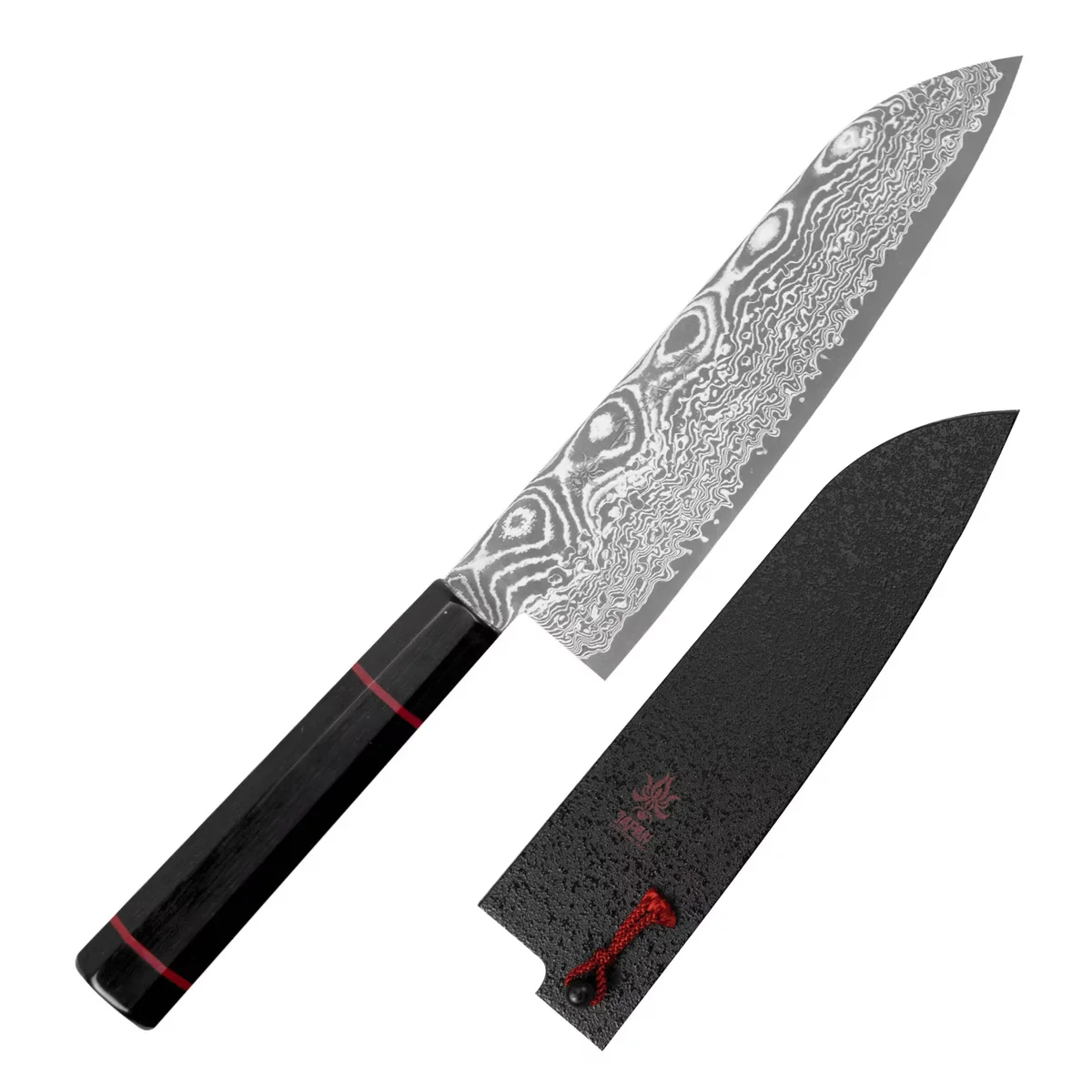 Kanetsune Namishibuki Nóż Santoku SG-2 18 cm z Saya
