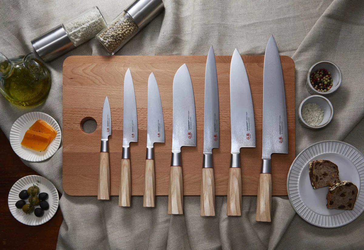 Suncraft Senzo Twisted Octagon nóż Santoku 16.7 cm — zdjęcie 10
