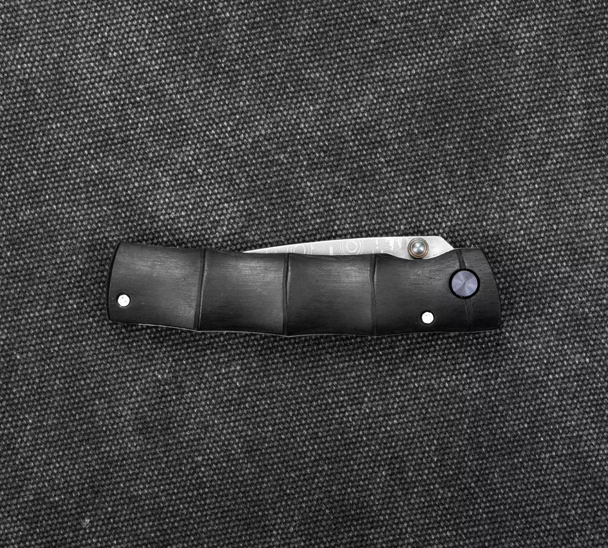 Mcusta Shinra Emotion Black Pakka Damascus VG-10 Nóż składany 6.5 cm — zdjęcie 4