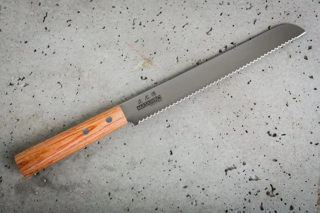 Masahiro Sankei Nóż do Pieczywa Ząbkowany 21 cm Brązowy — zdjęcie 3