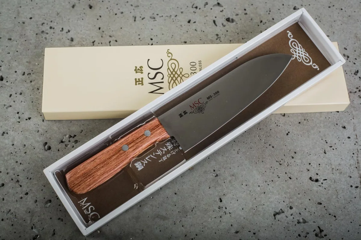 Masahiro MSC Santoku Nóż Kuchenny 16.5 cm — zdjęcie 6
