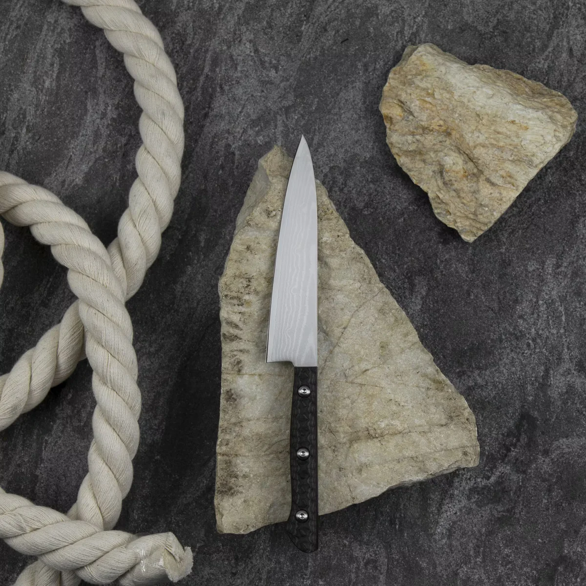 Tojiro Gai VG-10 Damascus Nóż uniwersalny Petty 13,5 cm — zdjęcie 3