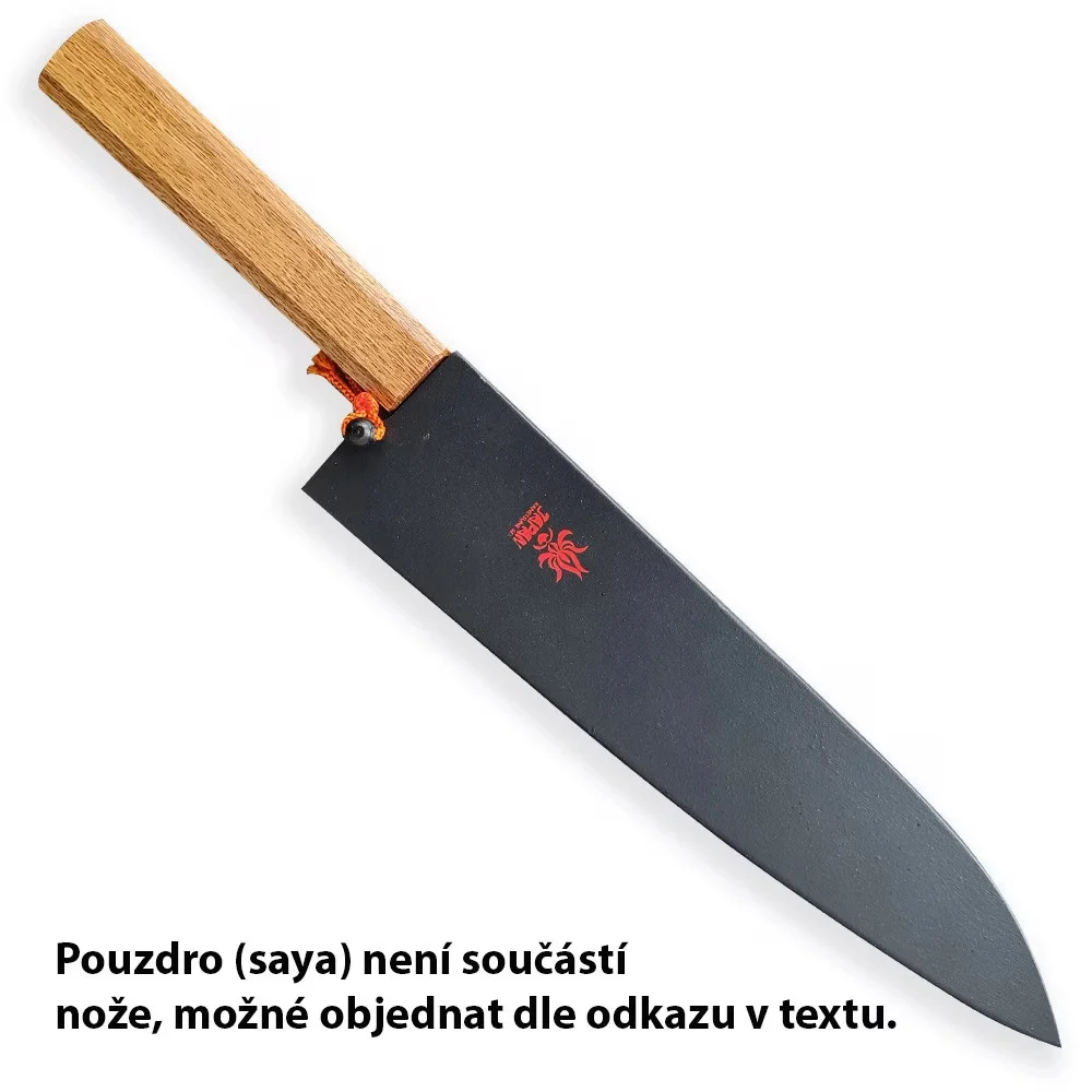 Kanetsugu Shiun VG-2 Japoński Nóż Szefa Kuchni 21cm z Rękojeścią Dę — zdjęcie 5