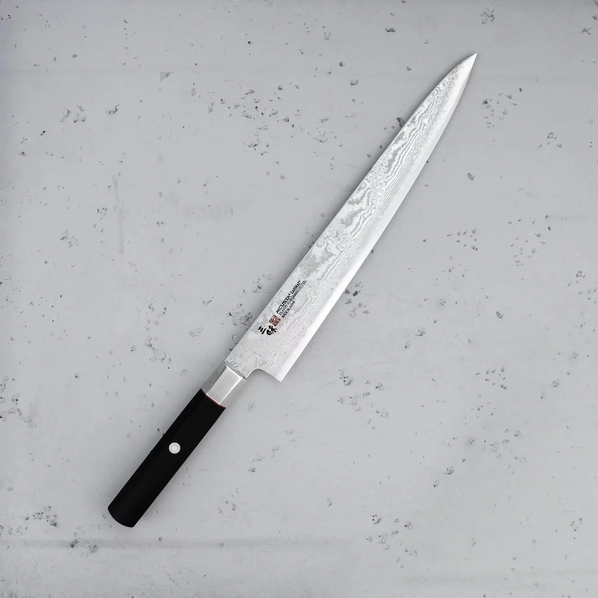 Mcusta Zanmai VG-10 Splash Nóż Sujihiki 27 cm — zdjęcie 5