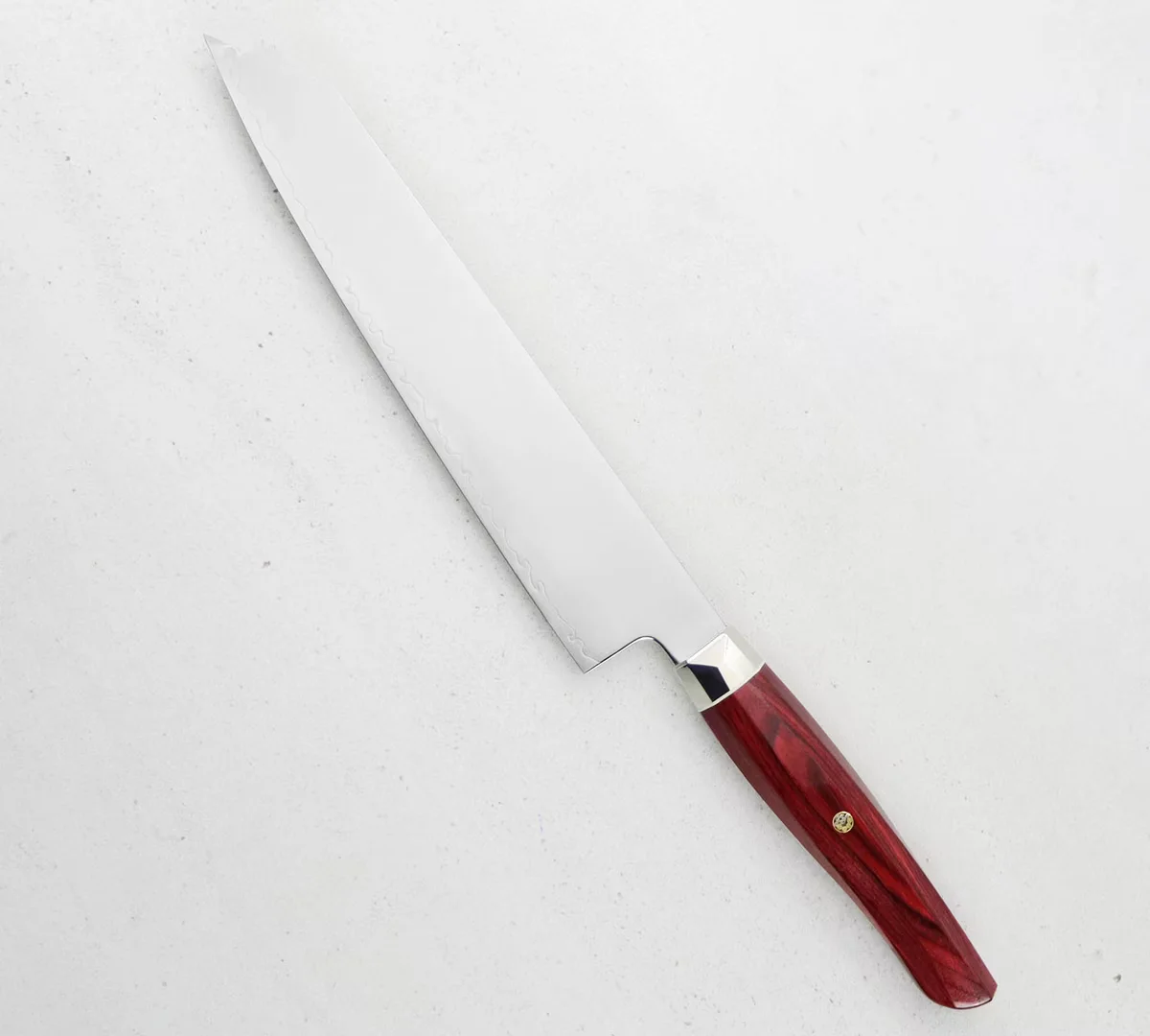 Mcusta Zanmai Red Revolution SPG2 Nóż Kiritsuke Gyuto 23 cm — zdjęcie 6