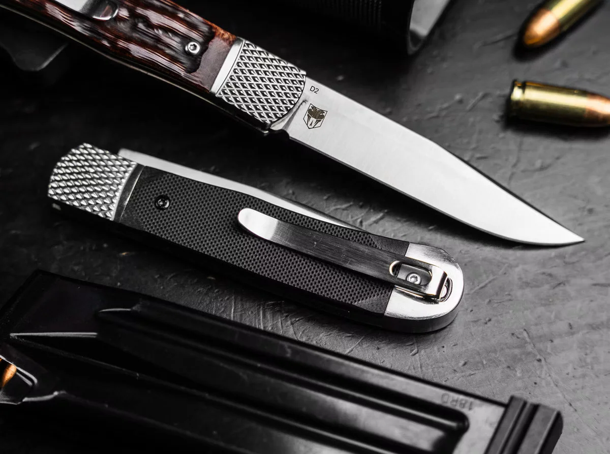 Boker nóż automatyczny hidden release trapper  — zdjęcie 8