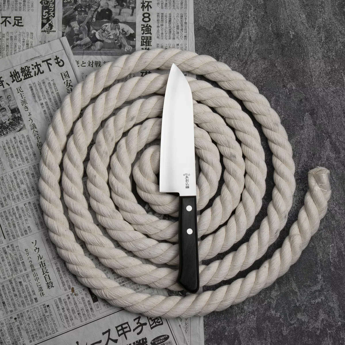 Kanetsune 5500 VG-2 Nóż Santoku 16,5 cm — zdjęcie 8