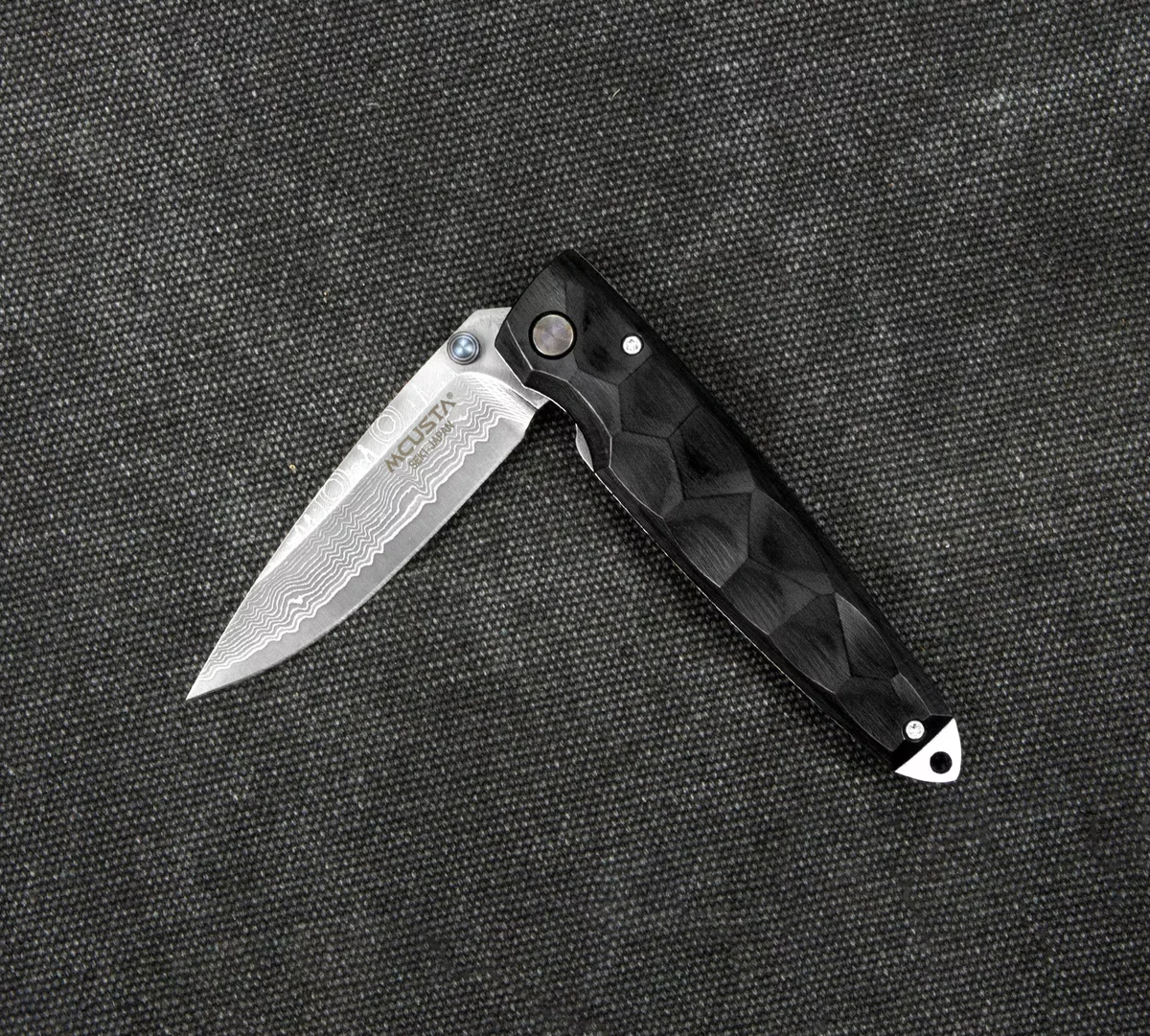 Mcusta Shinra Emotion 2 Black Pakka Damascus VG-10 6,5 cm — zdjęcie 3