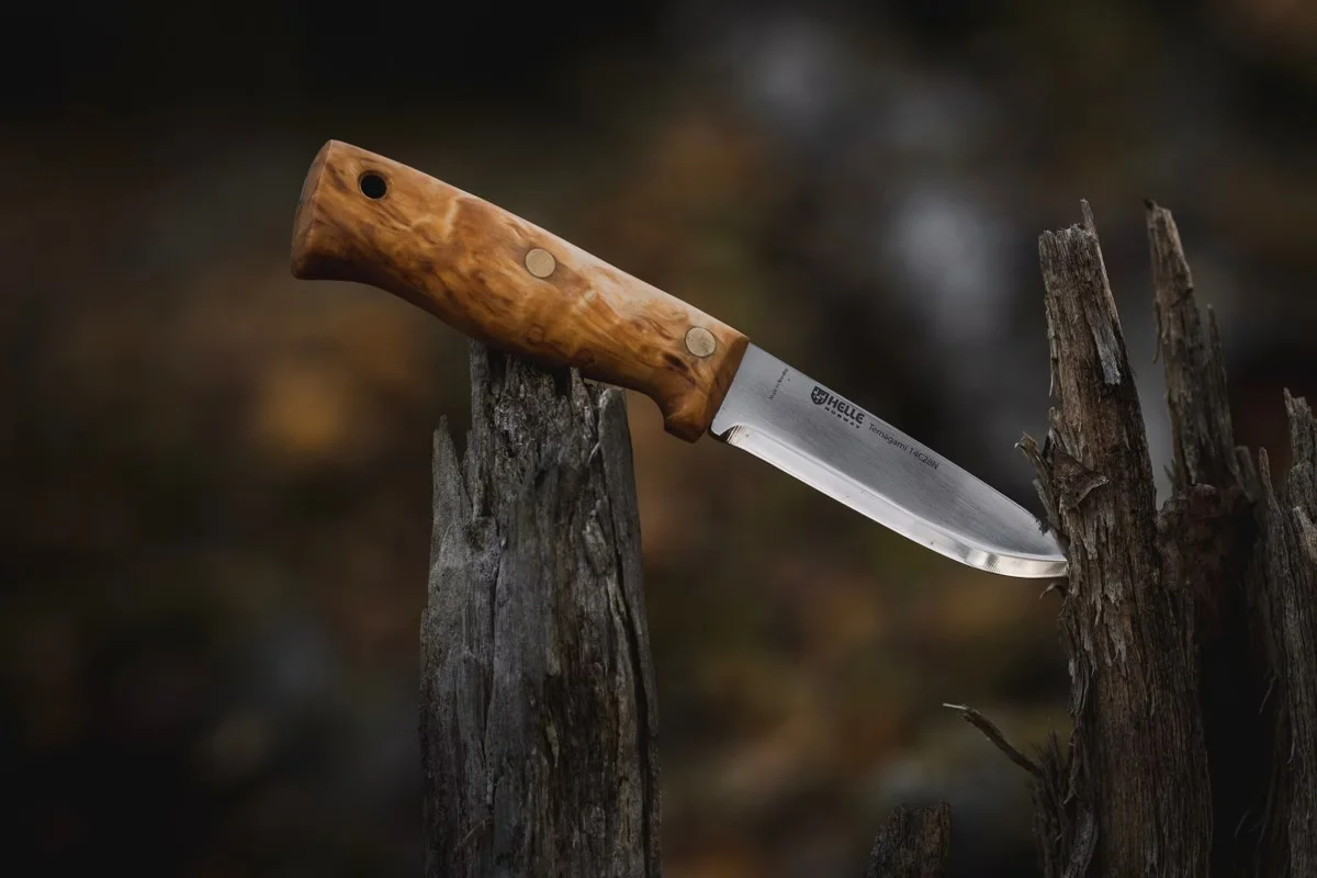 Nóż Helle Temagami Sandvik 14C28N — zdjęcie 7