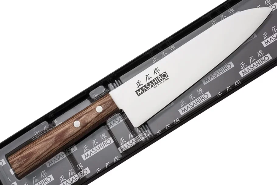 Masahiro Sankei Nóż Szefa Kuchni 18 cm Brązowy — zdjęcie 6