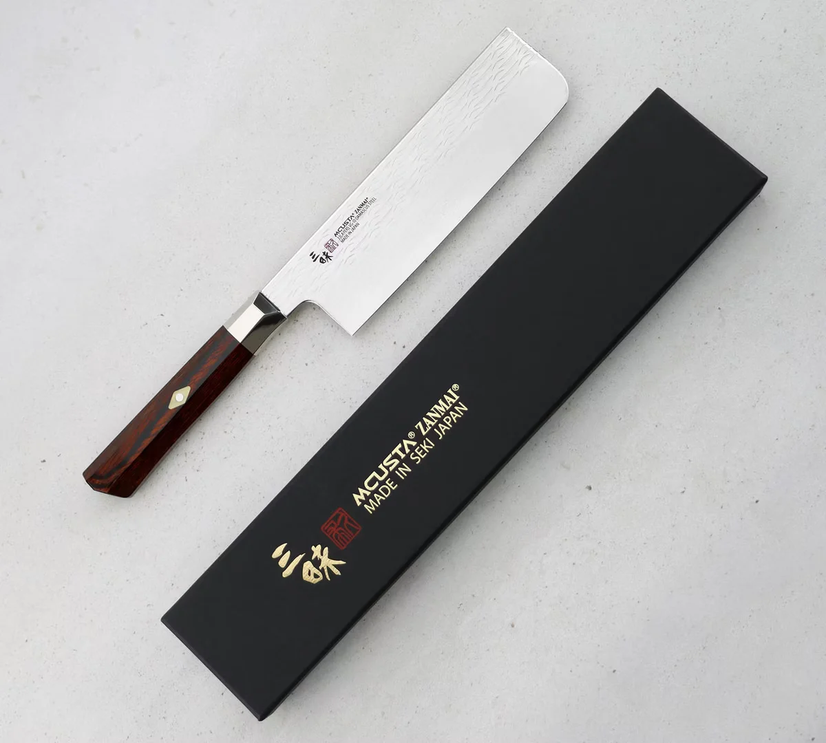 Mcusta Zanmai VG-10 Supreme Ripple Nóż Nakiri 16,5 cm — zdjęcie 2