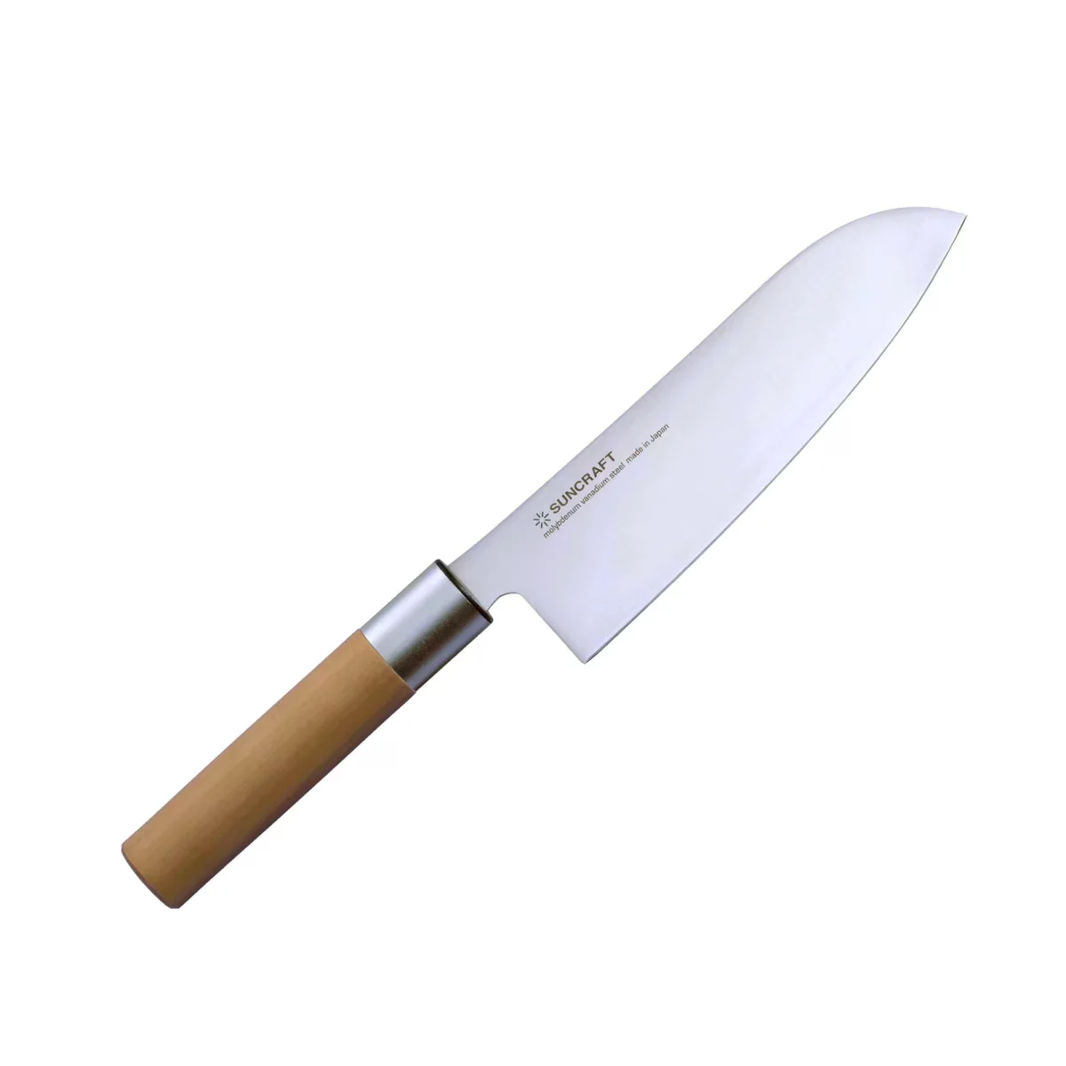 Suncraft SENZO JAPANESE Nóż Santoku 16.7 cm Drewno Magnoliowe WA-04