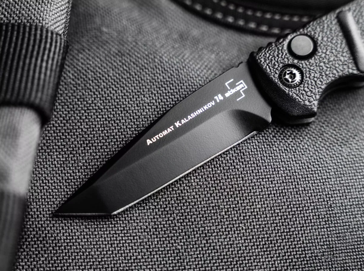 Nóż automatyczny Böker Plus Kalashnikov AKS-74 Mini Tanto Black — zdjęcie 7