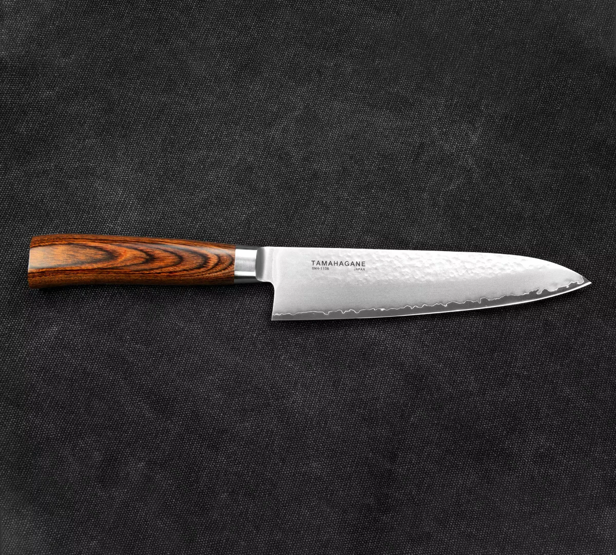 Tamahagane Tsubame Brown VG-5 Nóż Szefa Kuchni 18 cm — zdjęcie 2