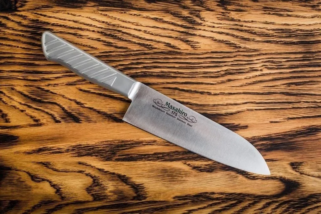 Masahiro MV-S Nóż Santoku MBS-26 17.5 cm Stal nierdzewna — zdjęcie 3