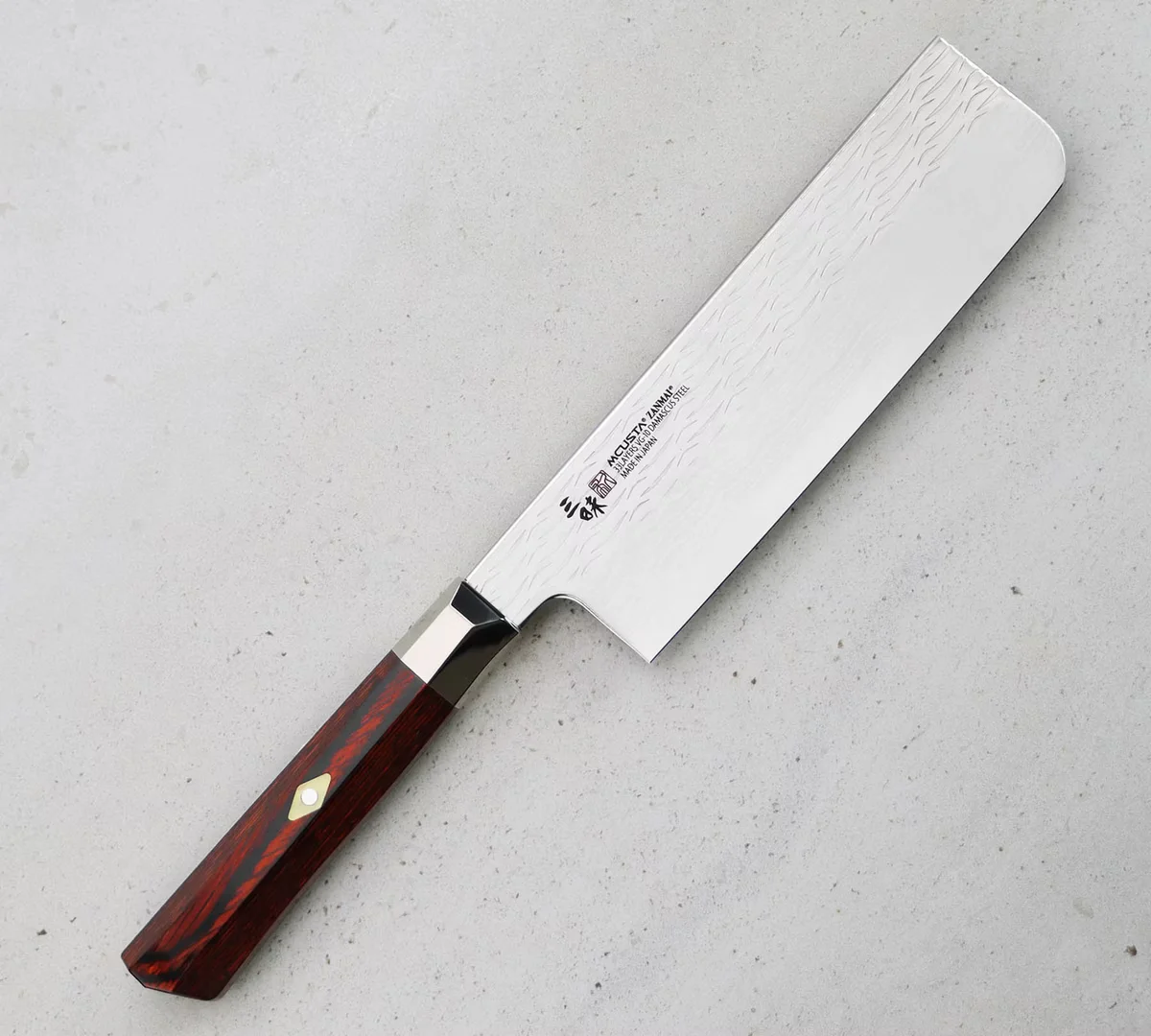 Mcusta Zanmai VG-10 Supreme Ripple Nóż Nakiri 16,5 cm — zdjęcie 5