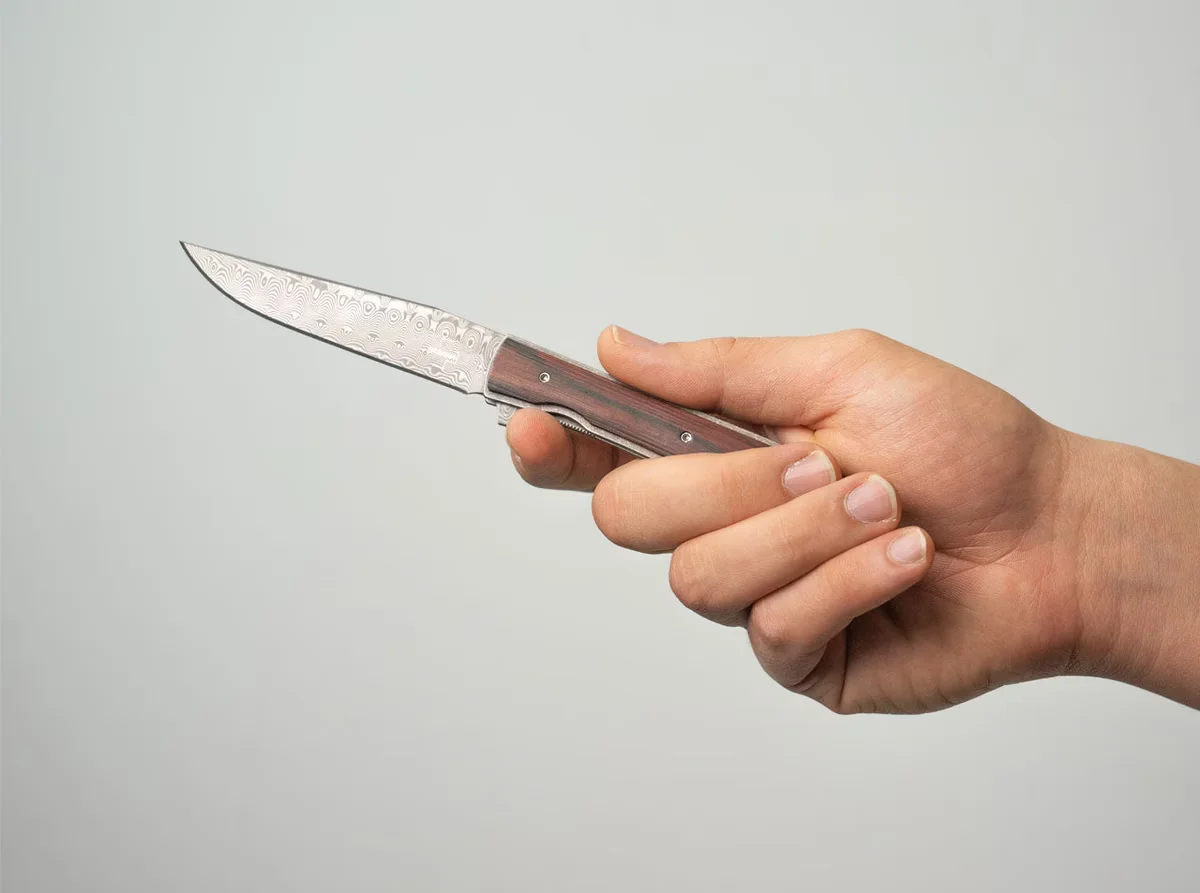 Nóż Böker Plus Urban Trapper Cocobolo Damascus — zdjęcie 6