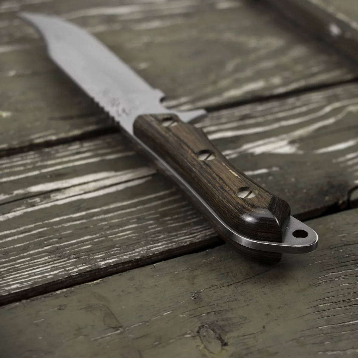 Kanetsune Seki Aogami#2 Seseragi Clip Nóż outdoorowy 12,5 cm — zdjęcie 8