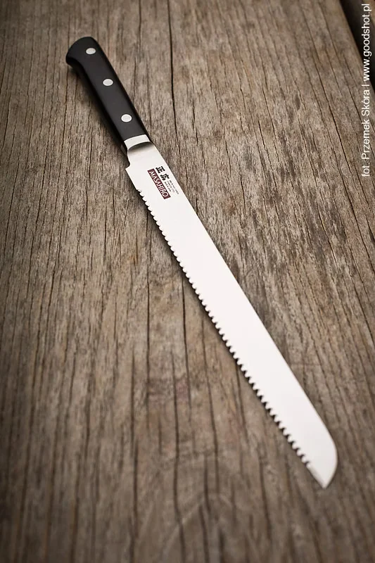 Masahiro MV-H Nóż do chleba z ząbkowanym ostrzem 24 cm — zdjęcie 5