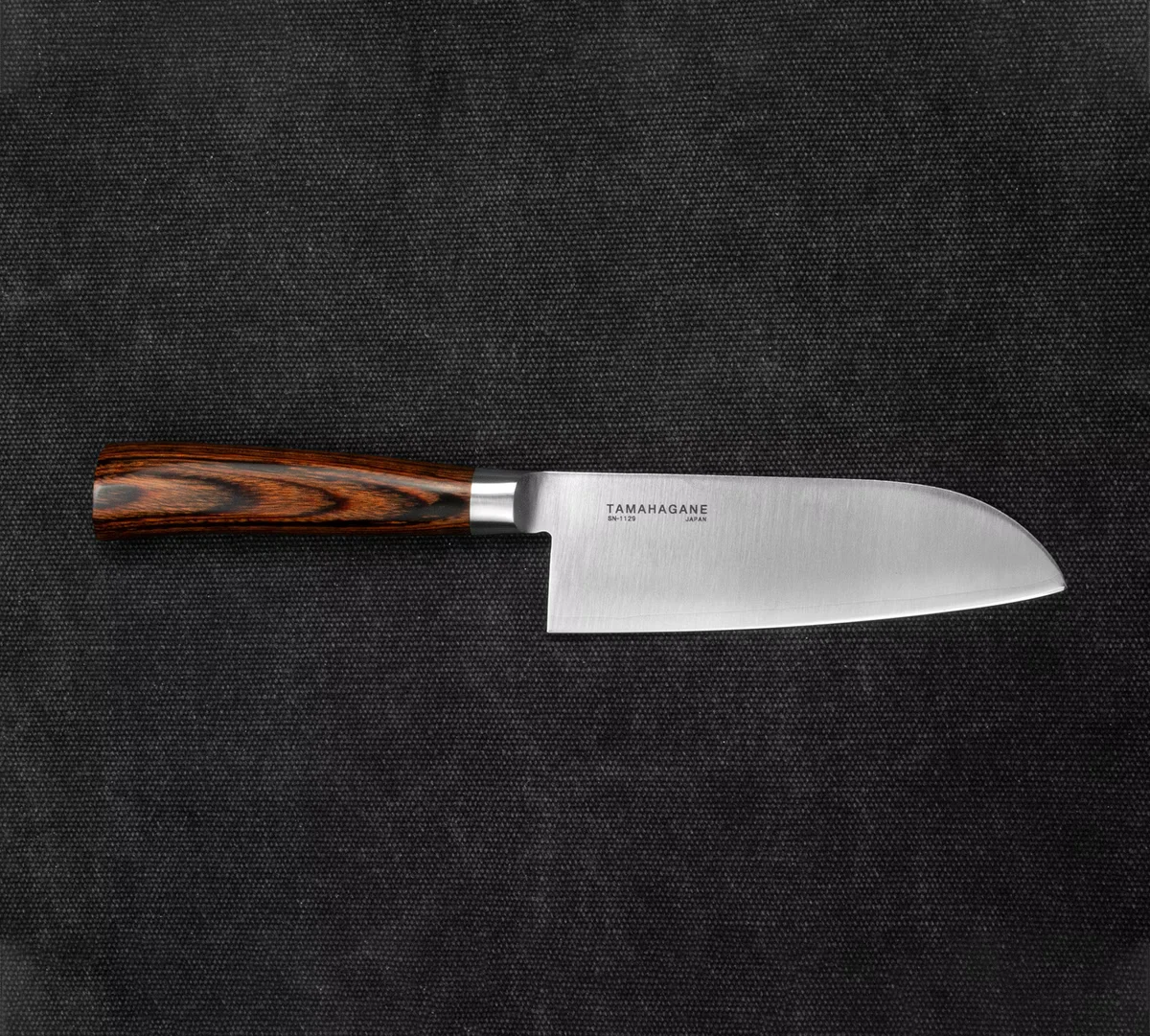 Tamahagane SAN Brown VG-5 Nóż Santoku 12 cm — zdjęcie 2
